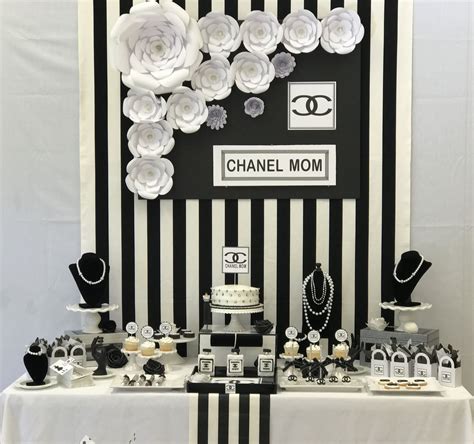 decoration anniversaire theme chanel|Chanel Birthday Decor .